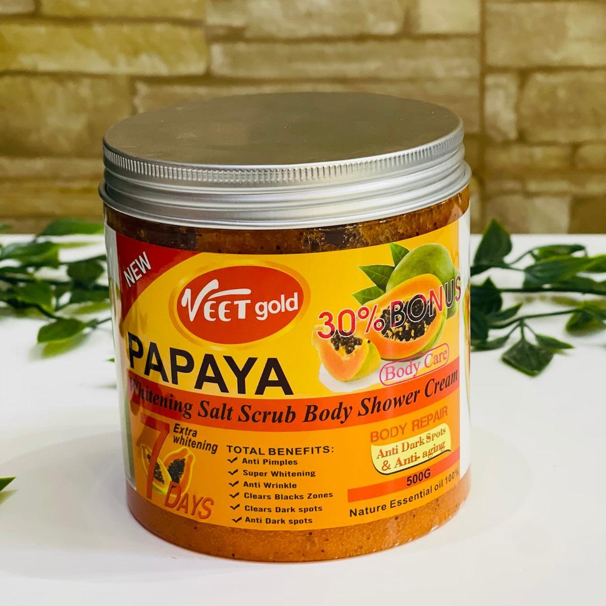 Veet papaya scrub