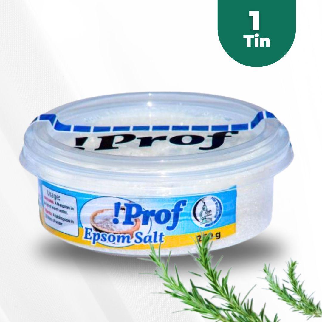Prof Epsom Salt 250g – 100% Pure Magnesium Sulfate for Muscle Relief, Relaxation, Skin Care & Natural Detox