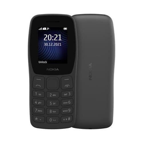 Nokia 105 DS 1.8'' Dual Sim, FM Radio, Torch light, 800MAH African Edition - Black