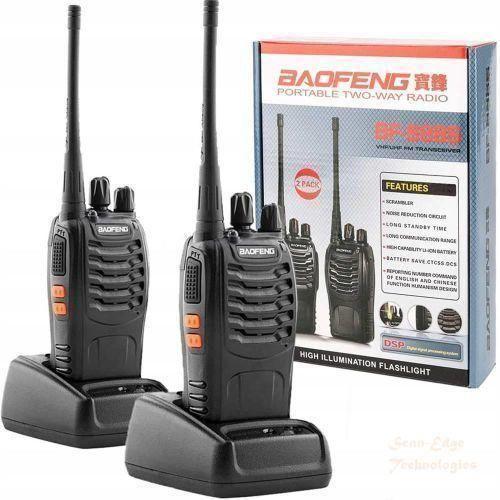 Baofeng Walkie Talkie Radio Call BF-888S Two-Way Pair Of Two - Black
