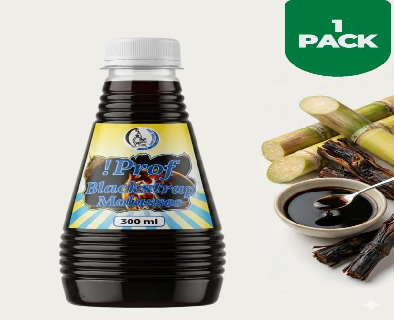 Prof Molasses 300ml – Natural Sugar Cane Syrup Rich in Nutrients for Health, Energy & Wellness