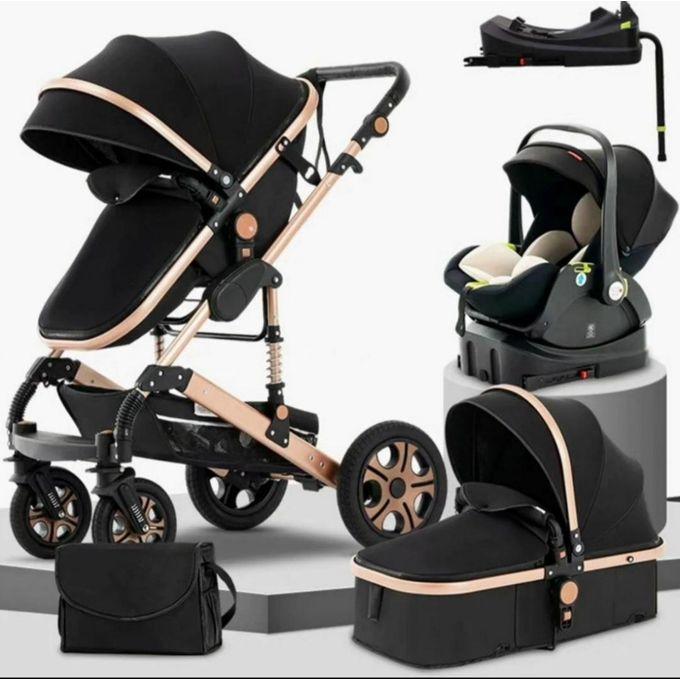 High Luxury 3 In 1 Baby Stroller Set Carriage For Newborn - Multicolor