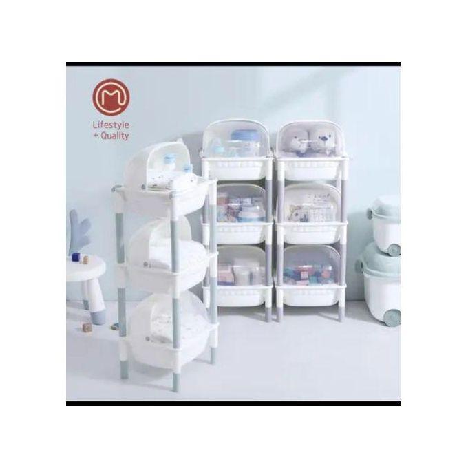 Baby Multifunctional Storage Rack Baby Organizer-Grey