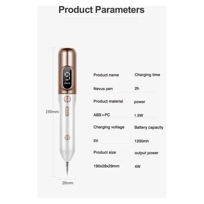 LCD Screen Display Beauty Mole Removal Sweep Spot Pen Painless Spot Mole Tattoo Wart Speckle Remover Pen Beauty Portable Care Equipment