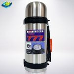 1.1L Double Wall Portable Hot And Cold Tea Thermos Flask, Silver