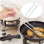 10 Pieces Stainless Steel Chopsticks For Eating Food - Multicolor