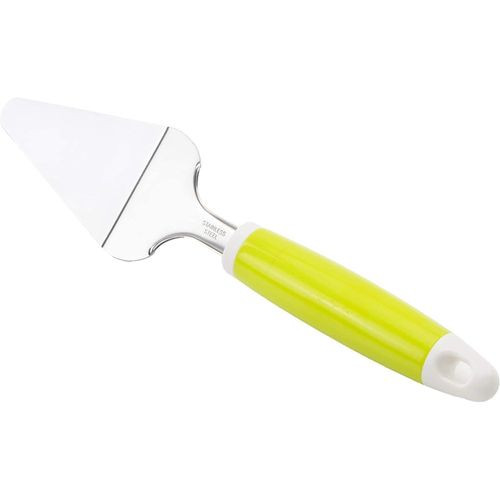 Stainless Steel Cake Server Turner Pie Cake Slicer & Lifter Server Beautiful Design With Soft-Grip Plastic Handle Gifts For Wedding, Anniversary, Engagement, Birthday Party. - Green