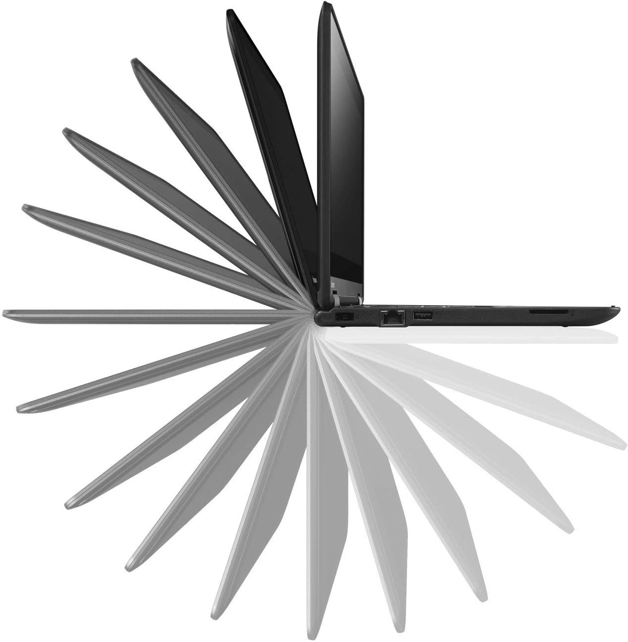 Refurbished Yoga Touch screen,11.6 inch,128GB SSD,Intel Celeron/Pentium, 4GBRAM - Black