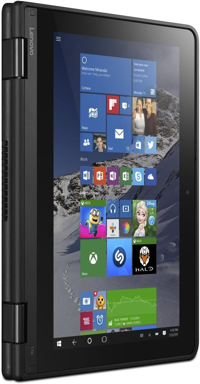 Refurbished Yoga Touch screen,11.6 inch,128GB SSD,Intel Celeron/Pentium, 4GBRAM - Black