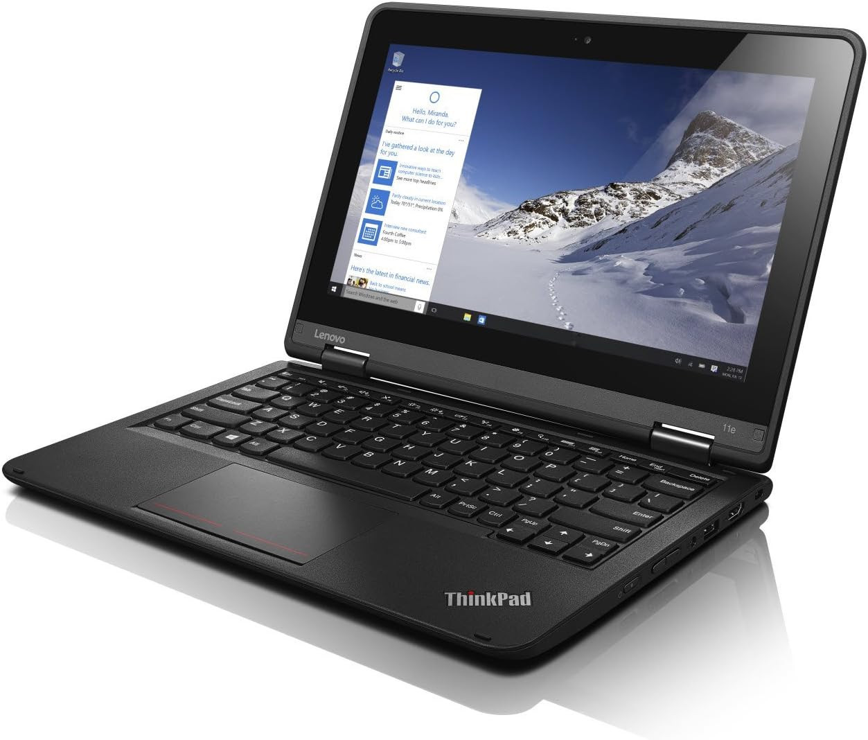 Refurbished Yoga Touch screen,11.6 inch,128GB SSD,Intel Celeron/Pentium, 4GBRAM - Black