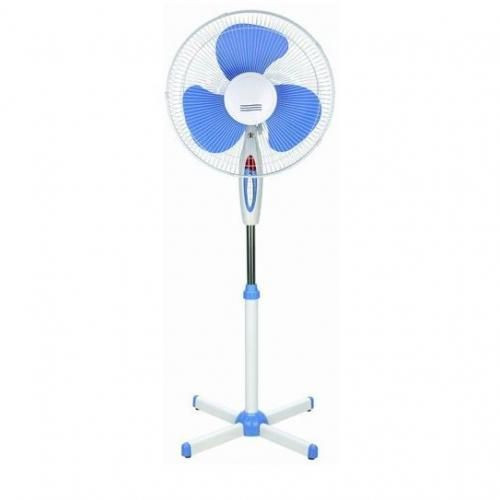 Electric Stand Fan Energy Saving With Variable Speed - White, Blue