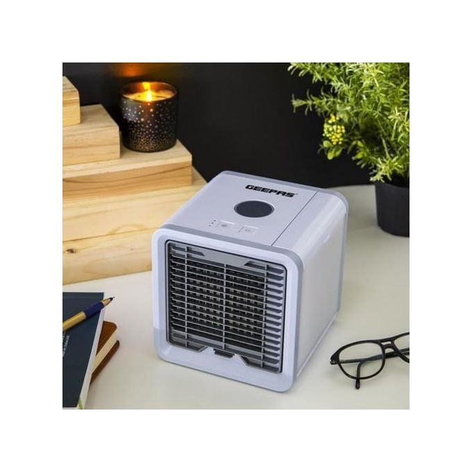 Geepas Portable Mini Air Cooler Water Tank ,750ml - Grey