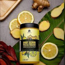 Porntharp Body Bath Scrub Cream Lemon - Ginger 550g