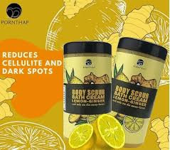 Porntharp Body Bath Scrub Cream Lemon - Ginger 550g