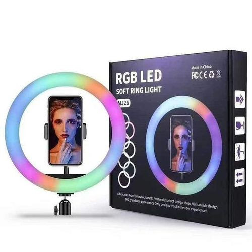 10 Inch Ring Light With No Tripod Stand - White