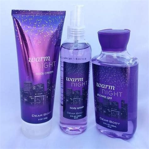 Dear Body Warm Night For Women 3in1 Shower Gel ,Body Splash & Cream
