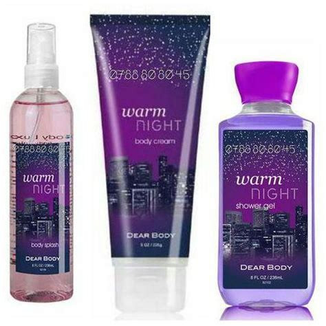 Dear Body Warm Night For Women 3in1 Shower Gel ,Body Splash & Cream