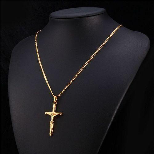 Crucifix Pendant - Gold