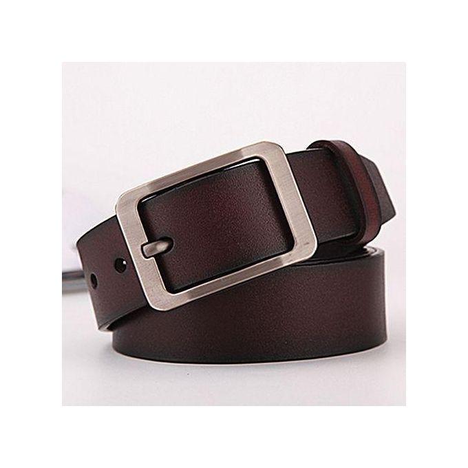 2-Pack Men’s Classic Faux Leather Belts – Black & Brown Duo – Essential Wardrobe Accessory Set – Polished Metal Buckles