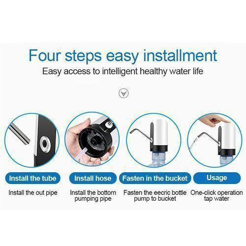 Automatic Water Dispenser Rechargeable USB Water Pump Electric Automatic Water Pump - White, Black