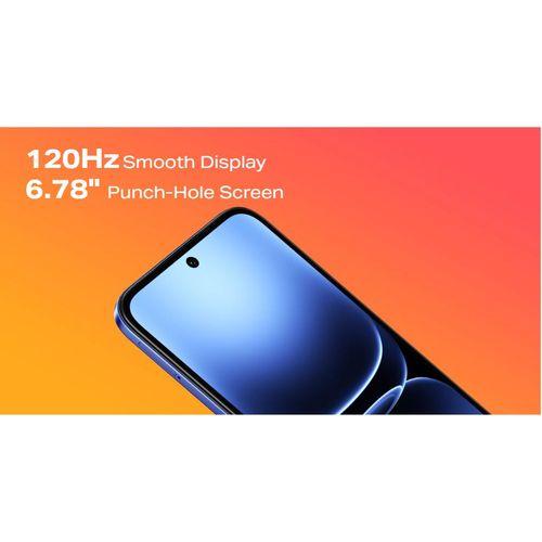 Infinix Smart 20 – 6.78'' AMOLED 120Hz Display, 64GB ROM 8GB RAM (4+4 Extended), 5200mAh Battery.Cloud line blue.